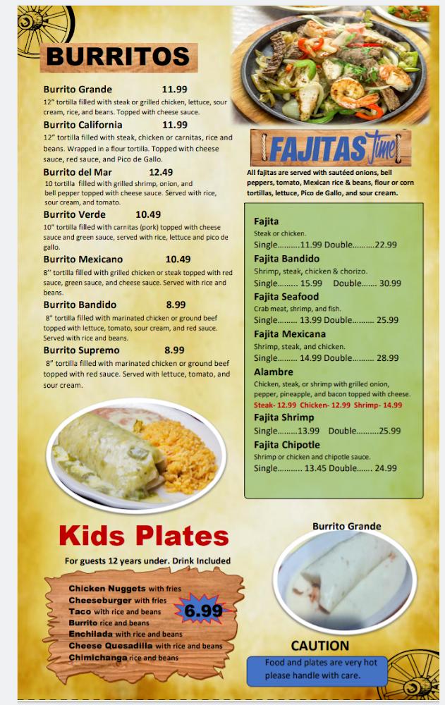 Bandidos Mexican Grill & Cantina Menu image 4